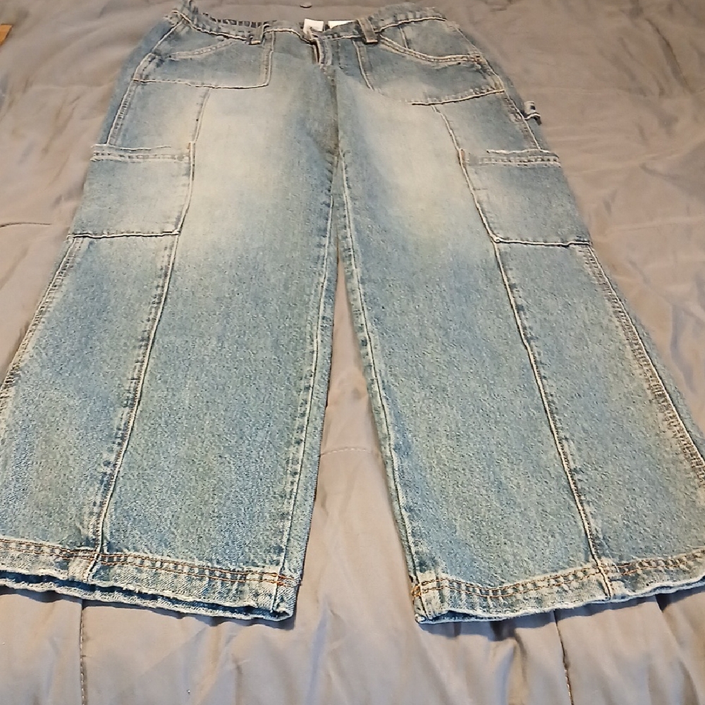 Arizona Jean Company Light Blue Flare & Wide Leg Jeans